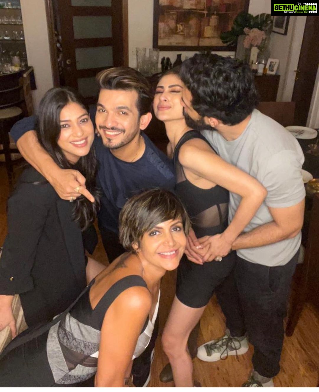 Mouni Roy Instagram - You take chances & have fun with it. You stand up for what you believe in. You are the life of every party. You've always been there for me, and I'm so grateful to have you in my life. May this year bring you even more laughter, success, and unforgettable moments. May you always be loved the way you are. You know you are everyone’s favourite 😌 Cheers to another year of awesome crackpot moments with you. We love you Arjuna. Hope you are having the happiest of birthdays x P.s seeing you soonly @arjunbijlani