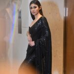 Mouni Roy Instagram - A few moons ago.. #asareegirlforever • • • • Wearing- @roujeofficial Styled by- @rishika_devnani Assisted by- @stylebyvanshika @teamrishikadevnani Hair- @chettiarqueensly Makeup- @mukeshpatilpakeup