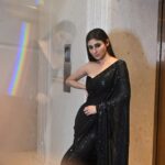 Mouni Roy Instagram - A few moons ago.. #asareegirlforever • • • • Wearing- @roujeofficial Styled by- @rishika_devnani Assisted by- @stylebyvanshika @teamrishikadevnani Hair- @chettiarqueensly Makeup- @mukeshpatilpakeup