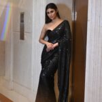 Mouni Roy Instagram - A few moons ago.. #asareegirlforever • • • • Wearing- @roujeofficial Styled by- @rishika_devnani Assisted by- @stylebyvanshika @teamrishikadevnani Hair- @chettiarqueensly Makeup- @mukeshpatilpakeup