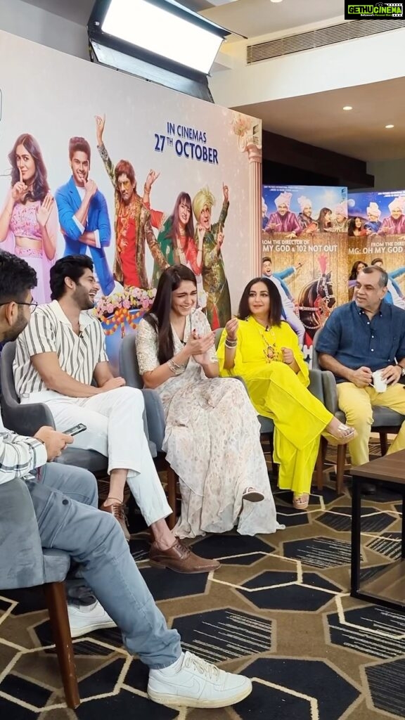 Mrunal Thakur Instagram - The game of Aankh Micholi has begun! The fun you have been seeking is here! 🤪 Had an incredible time at the promotions of #AankhMicholi. Can’t wait for you to join the excitement! 🤗