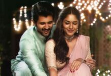 Mrunal Thakur Instagram - From our family to yours, शुभ दीपावली! ✨ To extend the festivities beyond this holiday season, first single of #FamilyStar is coming very soon. @thedeverakonda @parasurampetla #KUMohanan @gopisundar__official @srivenkateswaracreations @tseries.official @tseriessouthofficial