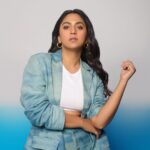 Mrunmayee Deshpande Instagram - Promotions 🩵 Mumbai Diaries season 2! @amazonprime @primevideoin @emmayentertainment Styled by - @nehachaudhary_ Outfit - @joinalternative Makeup - @saurabh_kapade Hair - @nilampatel12 Captured by - @kalyaam_2.0 ❤️ #promotion #mumbai #diaries #new #season #style #courage