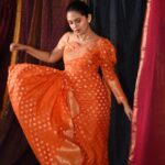 Mrunmayee Deshpande Instagram – Orange you glad I wore this dress? 😉
Jewellery: @sorayaajewels_
Styled by: @nehachaudhary_ 
Makeup: @sujatakadam_ 
Hairstyle: @snehakelkar906
Pic: @sarrikaaaaaa