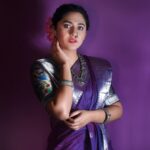 Mrunmayee Deshpande Instagram – Caption this..
.
.
.
.
.
.
Outfit: @aaishvy_designs
Jewellery: @snehsaaj
Makeup: @sujatakadam_ 
Hairstyle: @snehakelkar906
Pic: @saarikaaaaaa