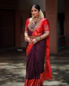 Muktha Instagram - നമ്മൾ❤️ 

wedding attire @athma_designer_house 
Jewellery @mayoorajewelerydesigns 
Hair&saree draping @delia_john__ 
Photography @ajinfotokada 
Videography @vj_weddings_ 
@_nammal_serial_adited_ @asianet 

#hinduwedding #indianwedding #wedding #bride #weddingphotography #indianbride #tamilwedding #keralawedding #wedmegood #sikhwedding #hindubride #weddinginspiration #saree #hindu #india #keralaweddingphotography #bridalmakeup #keralaweddingstyles #bridesofindia #weddingsutra #kerala #tiethethali #love #indian #keralabride #kooraisaree #hinduism #weddingdress #photography #destinationwedding