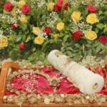 Muktha Instagram - Beautiful Tray from @florita_floral Thank you @florita_floral Clicks @ajinfotokada @doshymaria