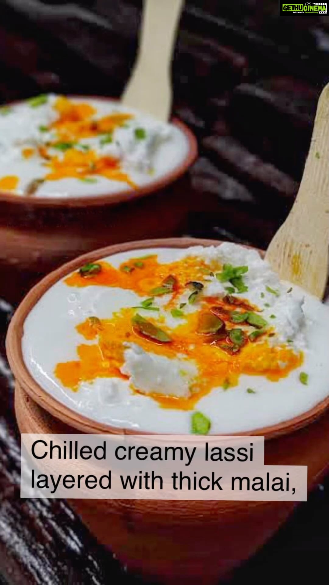 Mumtaz Sorcar - 125 Likes - Chilled creamy lassi layered with thick malai, saffron and pista…. Bliss 😇 #foodgasm 🤤