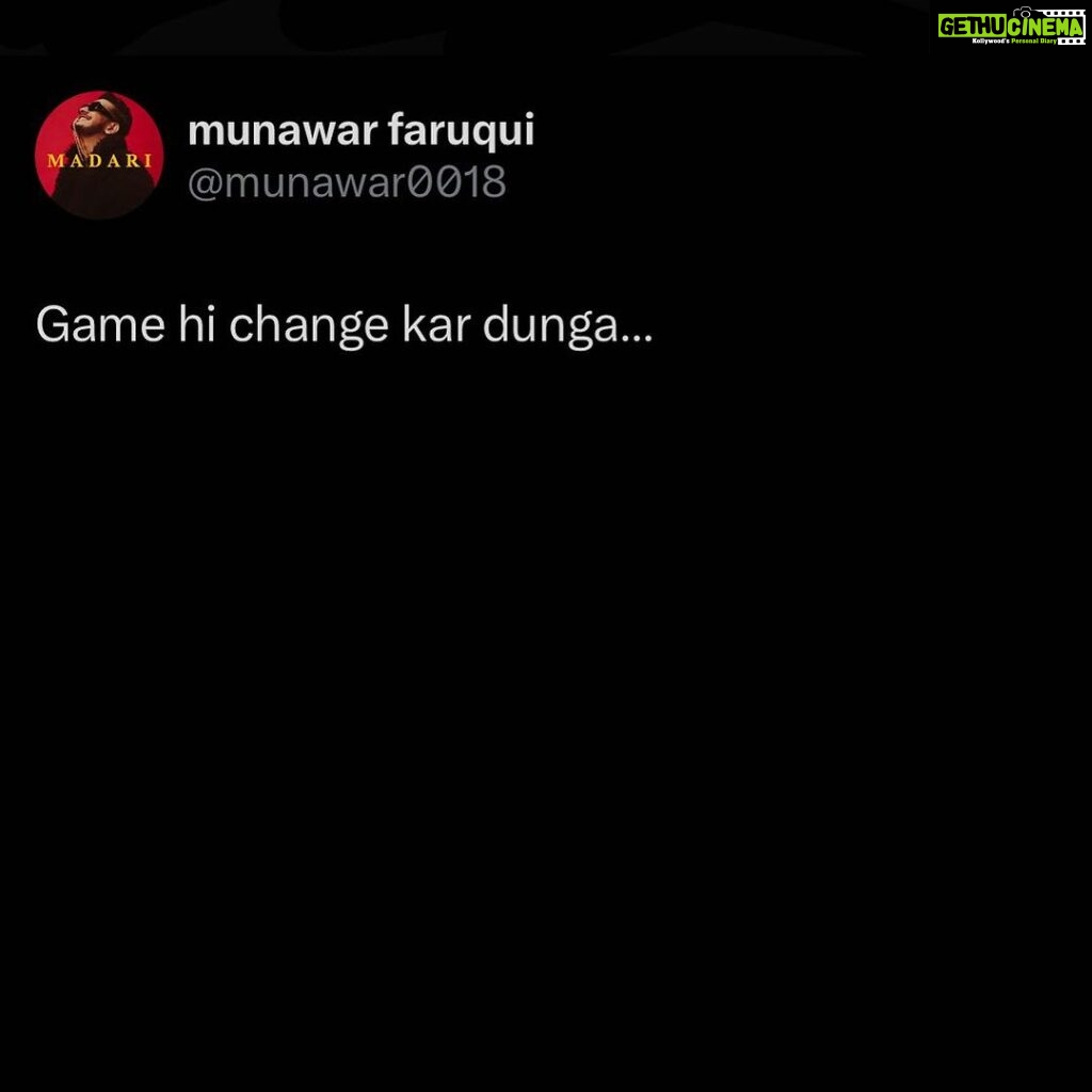 Munawar Faruqui Instagram - Maaaa ti toooot ne urrad ki daal - aba kadar 👑