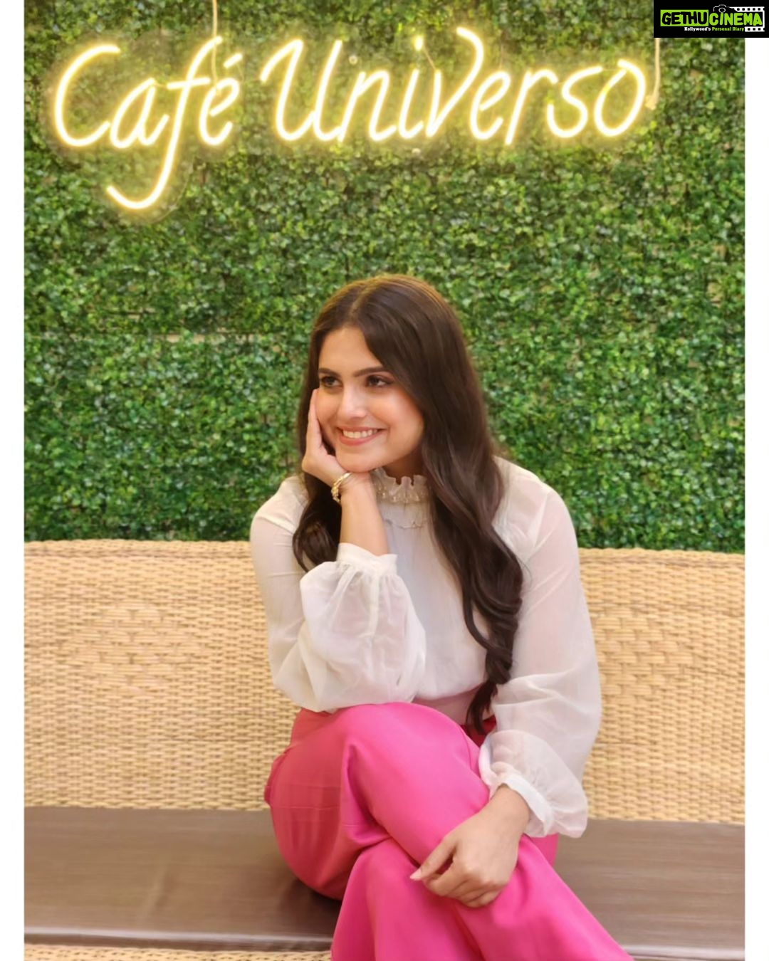 Naina Ganguly Instagram - Smile, Sparkle & Shine! 🌸🌼 Makeup & Hair : @baban.islam.54 Styling by : @style_by_madhab Location Courtesy : @cafe__universo . . . . . . . . . . . . . . . #smile #smilealways #smilemore #smilechallenge #smileandshine #picoftheday #photooftheday #lookoftheday #bestoftheday #tollywood #tollywoodactress #nainaganguly
