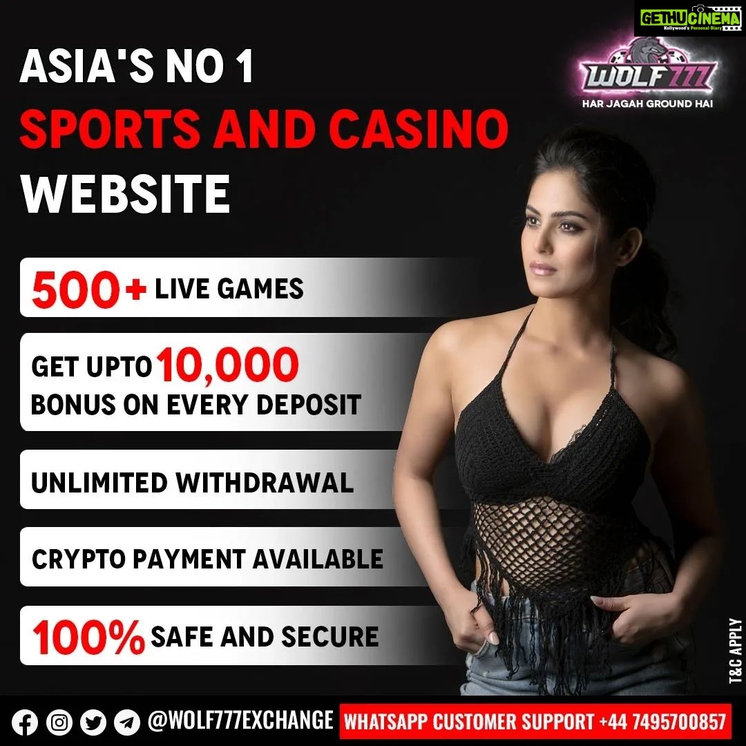 Naina Ganguly Instagram - ➡️ WOLF777 is ASIA'S MOST TRUSTED 🤝 & SAFEST PLATFORM. @wolf777exchange 💰 CRICKET, FOOTBALL, TENNIS AND LIVE CARDS AND CASINO GAMES 💰 500+ Live Games. 💰 Instant Deposit. 💰 User Friendly. 💰 Unlimited Withdrawal. 💰 Minimum ID From 100. 💰 201 Bonus on refer a friend 💰 Get upto 10,000 bonus on every deposit 💰 No Need Of Documentation. 💰 100% Safe And Secure. Join Our Instagram & Facebook @wolf777exchange Join our Telegram 👇 **https://t.me/wolf777update** For New ID WhatsApp Message On The Given Number Below.👇 +44 7495700857 #sports #cricket #winbonus #register #football #tennis #unlimited #document #safe #secure #wolf777exchange #easy #bonus #reels #instaforreel