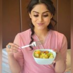 Naina Ganguly Instagram - To me, breakfast is my most important meal! 🥣🥗 Swipe right to see my reaction after getting my breakfast. 😅 . . . . . . . . . . . . . . . . . #morningvibes #morning #breakfast #breakfasttime #igaddict #igpost #igdaily #igers #instagood #instafashion #instafamily #instadaily #instagood #instagram #picoftheday #photooftheday #lookoftheday #bestoftheday #cute #smile #smileeveryday #tollywood #tollywoodactress #nainaganguly