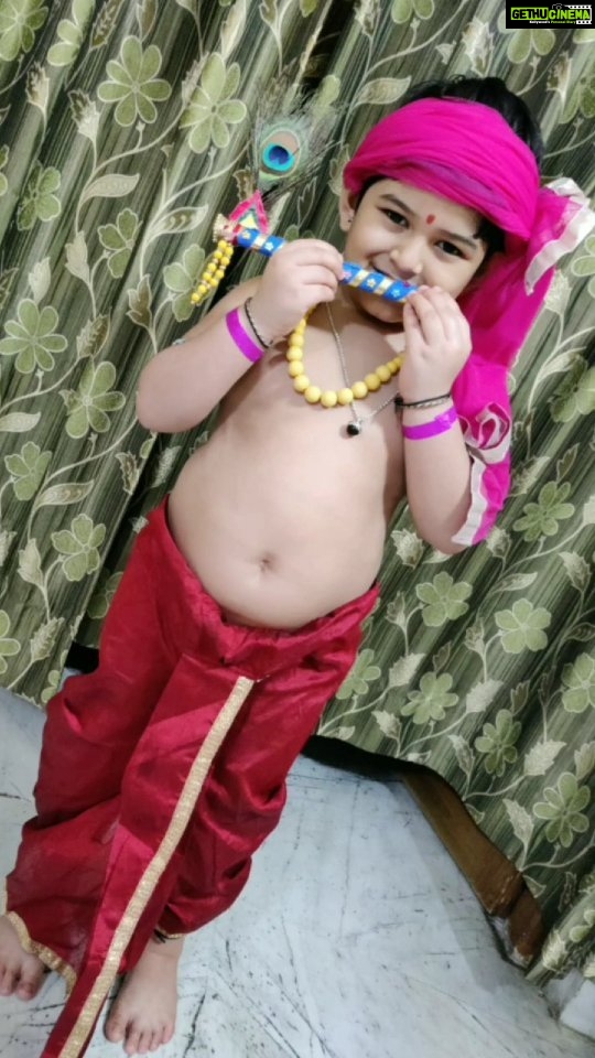 Naina Ganguly Instagram - My Little Krishna ❤ Wishing you all Happy Nanda Utsav. 🌸 . . . . . . . . . . . . . . #feelitreelit #feelkaroreelkaro #feelkorboreelkorbo #reelsinsta #reelsinstagram #reelsinsta #reelsviral #reelsindia #reelsvideo #viral #viralreels #happyjanmashtami #happynandautsav