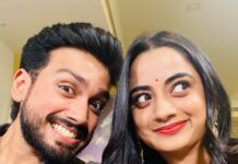 Namitha Pramod Instagram - Rajini promotions be like 🙉 🌝 @rajni_movie @kalidas_jayaram