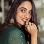 Namitha Pramod Instagram - 🫶🏼❣️ Captured by : @arungnanavel Styled by : @rashmimuraleedharan Wearing: @zuleiha_by_shehazeen Jewellery: @pureallure.in #rajni #moviepromotion #chennai