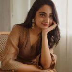 Namitha Pramod Instagram - Love and love only 🫶🏼♥️ Captured by : @merin__georg Styled by : @rashmimuraleedharan Wearing: @kalaakaari Jewellery: @pureallure.in #filmpromotions #rajni #releasingsoon #shoot #film