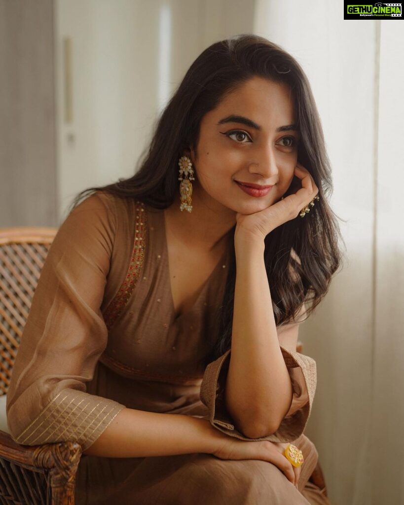 Namitha Pramod Instagram - Love and love only 🫶🏼♥ Captured by : @merin__georg Styled by : @rashmimuraleedharan Wearing: @kalaakaari Jewellery: @pureallure.in #filmpromotions #rajni #releasingsoon #shoot #film