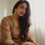 Namitha Pramod Instagram - Love and love only 🫶🏼♥️ Captured by : @merin__georg Styled by : @rashmimuraleedharan Wearing: @kalaakaari Jewellery: @pureallure.in #filmpromotions #rajni #releasingsoon #shoot #film
