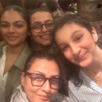Namrata Shirodkar Instagram – getting ready for #oppenheimer . 😊😊😊Monday at the movies 🎥 with friends and family 😍😍😍 London UK