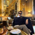 Namrata Shirodkar Instagram – Coffee, croissants and moi!! 🤍 Just the best place @rosewoodhoteldecrillon #crillionhotelparis Hôtel de Crillon, A Rosewood Hotel
