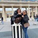 Namrata Shirodkar Instagram - Loving the do nothing vibe in leisurely paris .. ♥️♥️♥️.. some time out with the girl gang ♥️♥️making memories 😍😍😍 Jardin du Palais-Royal