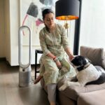 Namrata Shirodkar Instagram – The newest addition to my cozy little space.. @dyson_india’s Pure Cool Advanced Air Purifier! Breathing easy & at peace 💛💛💛
