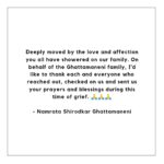 Namrata Shirodkar Instagram – 🙏