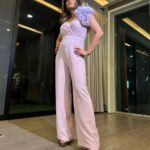 Namrata Shirodkar Instagram - The lilac way 💜💜💜 Love this gorgeous jumpsuit by @shriyasom