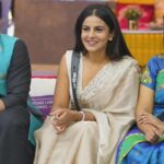 Namratha Gowda Instagram - Smile is the beauty of the soul♥️ @colorskannadaofficial @officialjiocinema Assisted by: @likitha_suresh_ Wardrobe: @vibbhinna #bbk10 #jiocinema #biggboss #colorskannada #namrathagowda #relentkreationz