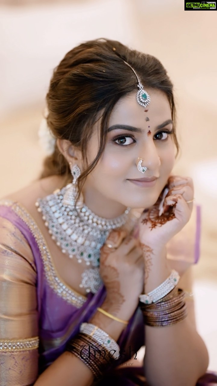 Namratha Gowda Instagram - ✨ Video: @umesh__photography___ MUA: @nikithareddy_artistry Jewellry: @gajraj_jewellers Blouse by: @likitha_suresh_