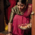 Namratha Gowda Instagram - Endless love for Mysore silk sarees. 🙈 Makeup and hair: @ck_studios26 @makeupby_tejashwini Jewellry: @thespatika PC: @umesh__photography___