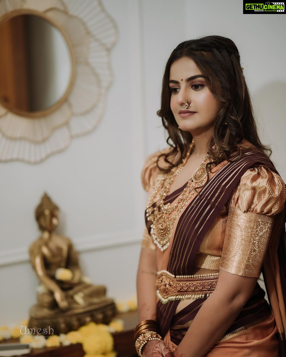 Namratha Gowda Instagram - I’m coming for everything I deserve. ✨ Jewelry: @gajraj_jewellers Makeup and hair: @makeoversbyamitha_lekha PC: @umesh__photography___