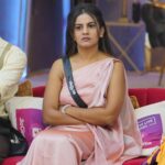 Namratha Gowda Instagram - A perfect day is when the Soul smiles 😊 Pls Vote and save her from this week's elimination!! She has entered 50 days successfully, let's make it 100 days & Finale!! That's only possible with all of your support!! @colorskannadaofficial @officialjiocinema Styling/assisted : @likitha_suresh_ Outfit: @clique_designerstudio #bbk10 #biggboss #season10 #colorskannada #jiocinema #namarathagowda #50days #kicchasudeep #relentkreationz