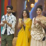 Namratha Gowda Instagram - "HELLO, Yellow - the color of inner sunshine." @colorskannadaofficial @officialjiocinema Assisted by:@likitha_suresh_ Wardrobe:@amorabybindureddy Jewellery: @thespatika #bbk10 #biggboss #season10 #colorskannada #jiocinema #namarathagowda #namratha #relentkreationz