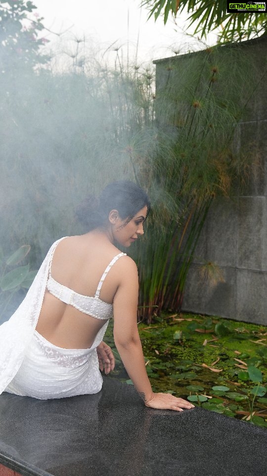 Nandini Rai Instagram - "Feeling ethereal in this white saree! ✨🤍 #ElegancePersonified #GracefulVibes #WhiteSareeLove #SareeSwag #ClassicLook"