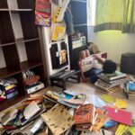 Nandita Das Instagram – What the day looks like – arranging books becomes reading time, then sushi making and playing with Ms. Miso. 1 hour job took 2 days but the stop overs were just as much fun as the final books that made it to the shelves.If you are wondering like me as to why are the books in a heap, I was told the the tall piles collapsed on each other! 🤦🏽‍♀️ we took out a big box of books for a community library for kids who may never have access to such wonderful reads. Pass forward should be a way of life for all of us. I need to do more.