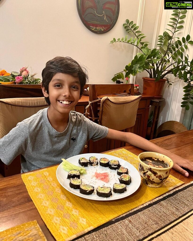 Nandita Das Instagram - What the day looks like - arranging books becomes reading time, then sushi making and playing with Ms. Miso. 1 hour job took 2 days but the stop overs were just as much fun as the final books that made it to the shelves.If you are wondering like me as to why are the books in a heap, I was told the the tall piles collapsed on each other! 🤦🏽‍♀ we took out a big box of books for a community library for kids who may never have access to such wonderful reads. Pass forward should be a way of life for all of us. I need to do more.