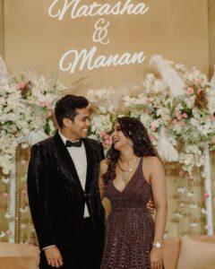 Natasha Doshi Instagram - Basking in the glow of your love & blessings. Grateful beyond words! Thank you all 🥰💕
Most importantly, thankyou @mananshahc for being my real life hero 👩🏻‍❤️‍👨🏻💍
#engaged #lovelikenoother 🧿