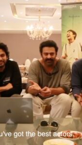 Naveen Instagram - The reactions to #JathiRatnalu trailer are overwhelming. Here is what our darling Prabhas Garu had to say . I have had a long journey and to hear him say this :) Thank you so much @actorprabhas Will remember your words for a long long time . Also the food after was mind blowing :p #JathiRatnalu on March 11th