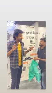 Naveen Instagram - My mom loves promotions. She says it’s the only time she sees me change outfits @twillsofficial #ShowYourTwillsPower