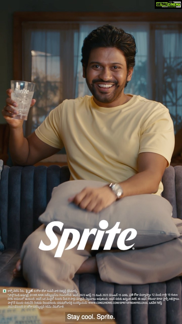 Naveen Instagram - If you’re thirsty for new content for your Friday night binge-watch, we’ve got you covered. Sprite Friday Release is here ✨🫶🏻 Scan a Sprite, and enjoy a complimentary aha subscription* 💚 Keep scanning, keep winning, keep streaming! #ThandRakh #NaveenPolishetty #FridayRelease #SpriteIndia #ahatelugu