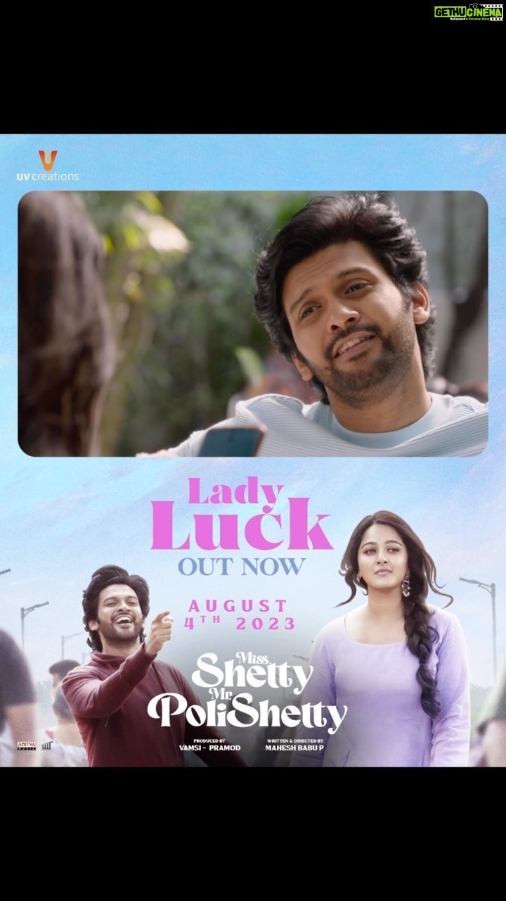 Naveen Instagram - My fav part of the song ❤️ what’s your’s ? #LadyLuck from #MissShettyMrPolishetty full video out now on YouTube. This one’s for all the lovely ladies ❤️ #MissShettyMrPolishetty releasing on Aug 4th
