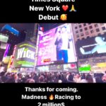 Naveen Instagram - #MissShettyMrPolishetty takes over one of the biggest billboards at Times Square New York. What an honor to be there 🙏 Thank you all for coming to the meet and greet. Had only seen Times Square in the movies so all this madness and love felt so special ❤️ The movie is racing to 2 million$ in USA. Housefulls even in the third week. Thank you guys for this hatrrick blockbuster and coming out in big numbers for the success tour. Next up is Seattle today !!! Are you ready for the madness this Sunday evening Seattle ? Check @prathyangiraus for show timings and come let’s love and laugh together ❤️