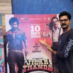 Naveen Chandra Instagram - A KARTHIK SUBBARAJ PADAM #jigarthandadoublex this Diwali 🔥🔥🔥 @arsali461