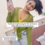 Nayani Pavani Instagram - “ my favourite one and only @hk.permanentmakeup clinic “ says @nayani_pavani who is here for full body lightening sessions ..