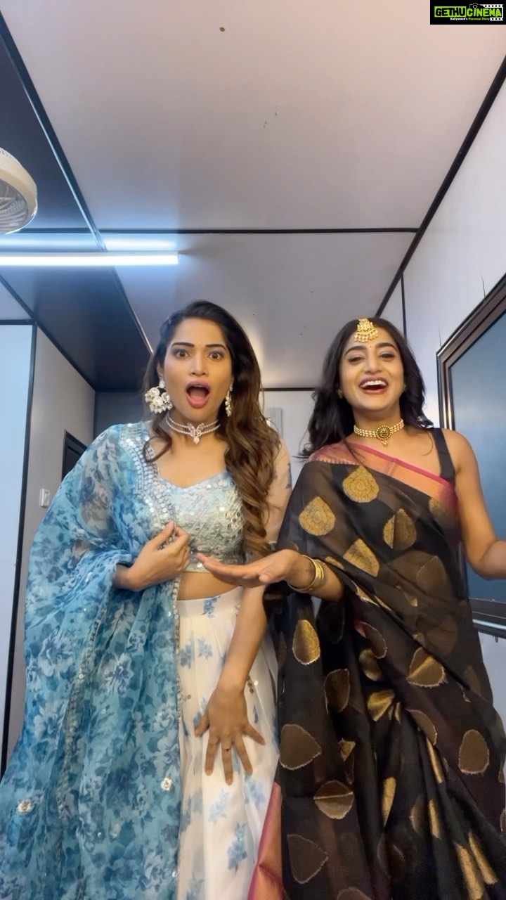 Nayani Pavani Instagram - Cute blooper with subbu 🤭😘 #nayanipavani