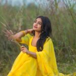 Nayani Pavani Instagram - 💛 📸 : @greeshraaga_photography Outfit : @pari.designers_ #nayanipavani