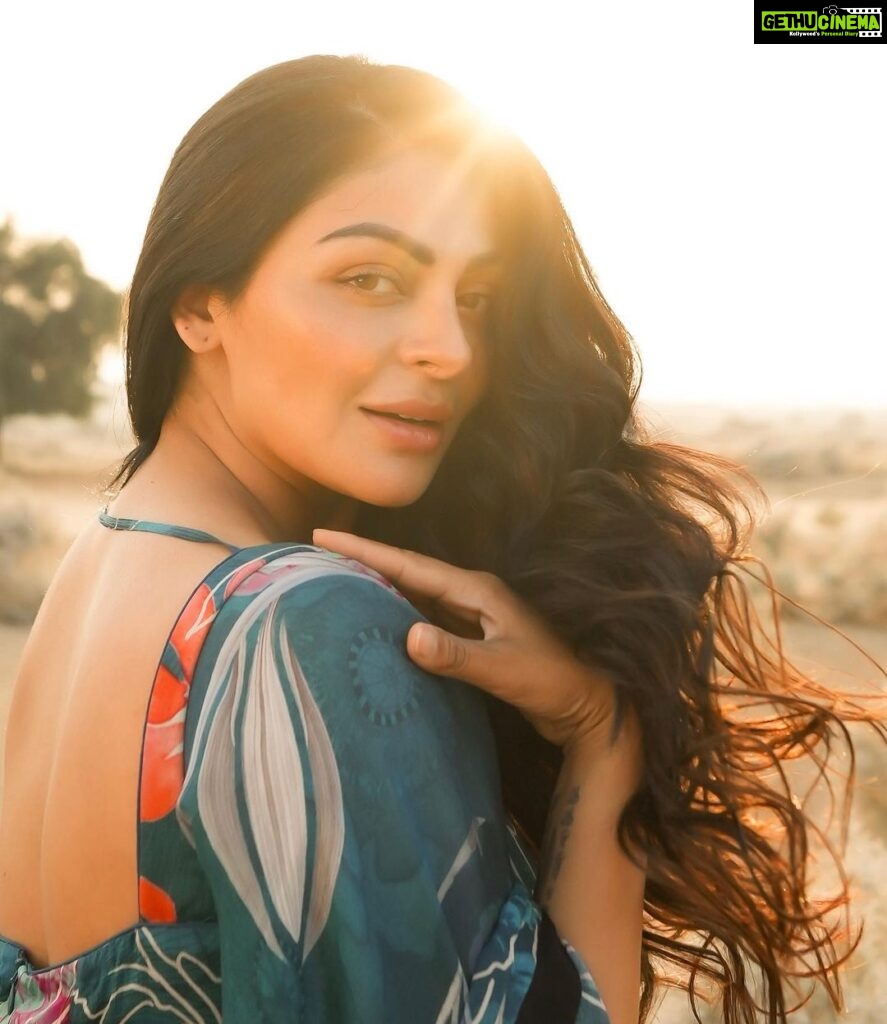 Neeru Bajwa Instagram - Wanderlust and Desert Dust 🏜 Concept and Hair @hairbyramacoiffeur Photographer: @thevideowala Designer: @this_is_wearable and fpramod Styled by: @sagarpal28_