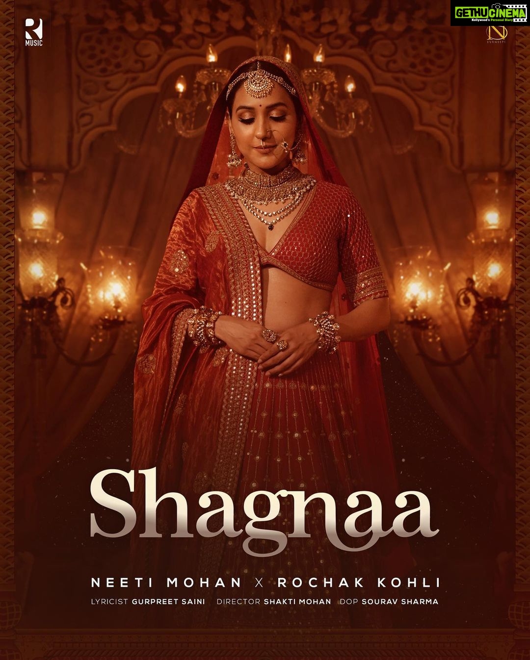 Neeti Mohan Instagram - The Aisle of Love, the Path to a new beginning 'Shagnaa' captures the essence of a Bride's journey! @rochakkohli @ghuggss @mohanshakti @nihaarpandya @souravsharmaofficial @adityadevmusic @rmusiclabel @Surneetimusic . . . . . #NeetiMohan #Rohchakkohli #NewRelease #Shagnaa #PosterReveal #ComingSoon #RMusicLabel #SurNeeti