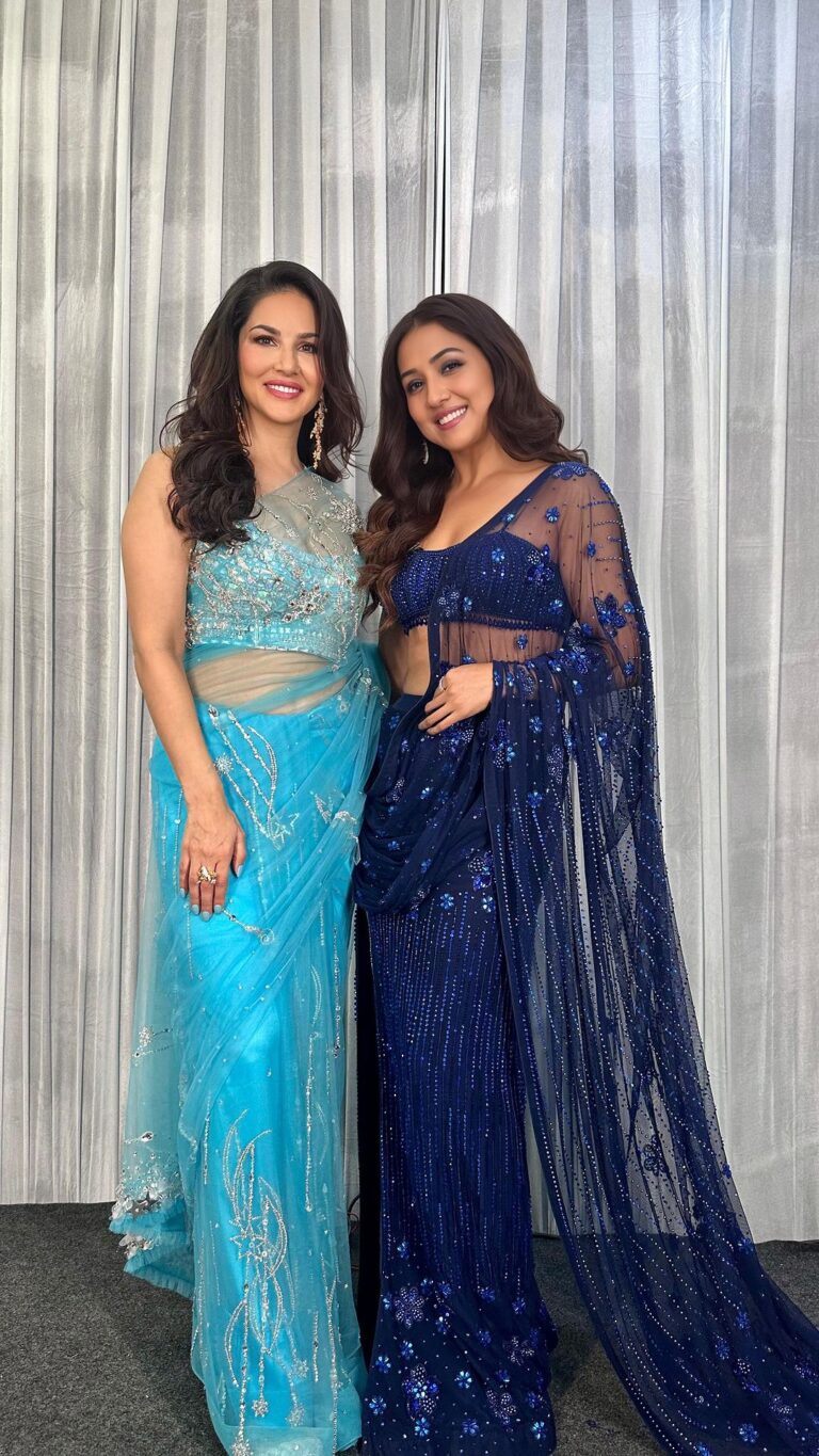 Neeti Mohan Instagram - @madhuridixitnene Mam #MeraPiyaGharAaya2.0 is a tribute to you 🙌 You are our Idol and we learn so much from you. Each song you have performed has been a visual treat and a lesson for us. Thank you for supporting #MeraPiyaGharAaya2.0 🙏🏼 Anu ji what you created is a Masterpiece! Since childhood this song has been my jam. I am so happy to be a part of the track with a Gen Z appeal. Thank you @anumalikmusic ji for you blessings for 2.0 version . Brilliantly composed and written by @musicenbee 👏👏 @sunnyleone your energy is Infectious and you look stunning in the video 😍 Loved singing Mera Piya Ghar Aaya 2.0. Can’t believe this song is out there in my voice too now. Thank you for this wonderful opportunity @anuragbedii @vijayganguly @zeemusiccompany ❤️ #MayaGovind #AnuMalik